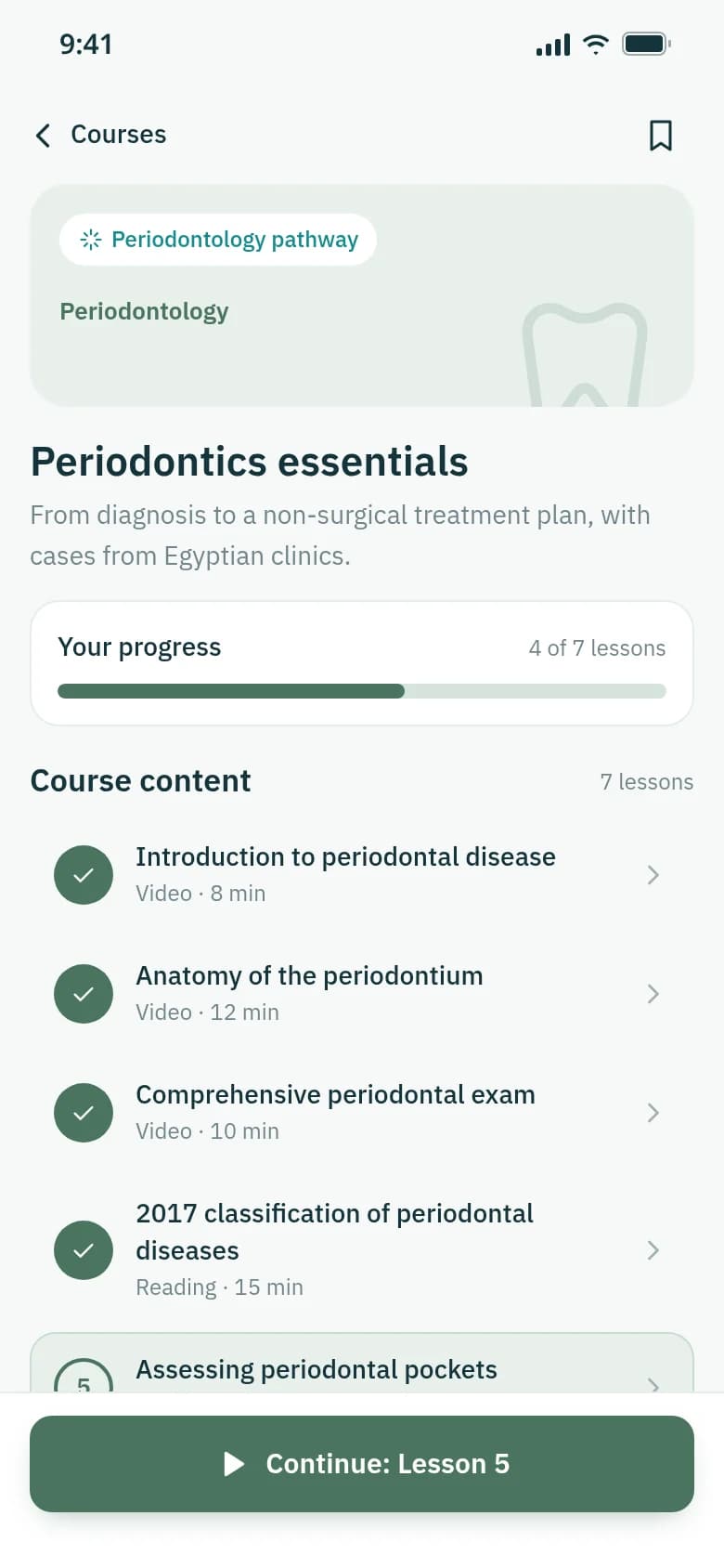 Courses & lessons