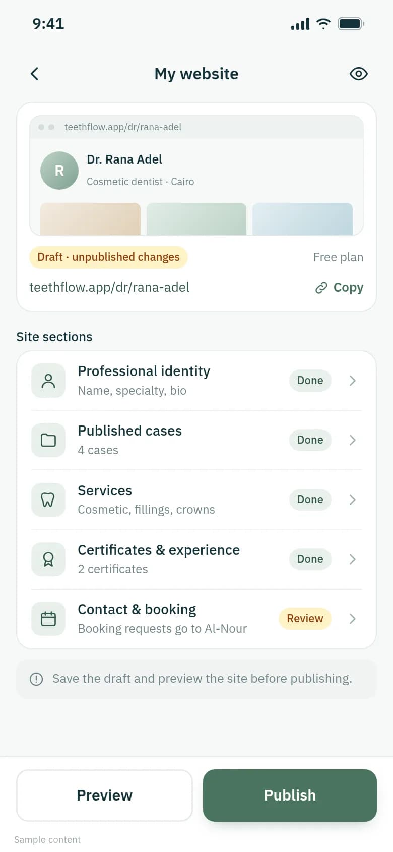 Your own page