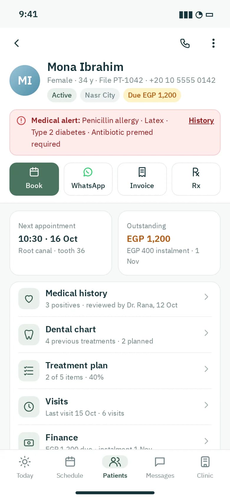 The full patient file, in your pocket